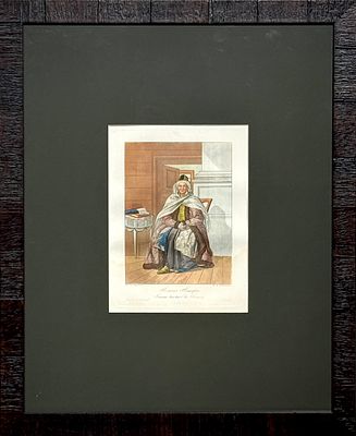 Рис. Е.Корнеев, гр. Е.Скотников - Томская Татарка. Лист из альбома "Народы России, или Описание 