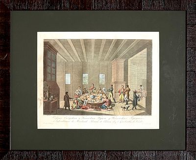 Рис. Е.Корнеев, гр. Адам и Гроз - Собрание Сибирских и Китайских Купцов у Киахтского Городничего. 