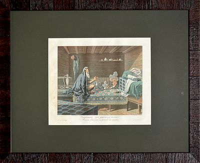 Рис. Е.Корнеев, гр. Адам и Грос - Персиянин при утренней молитве. Лист из альбома "Народы России 