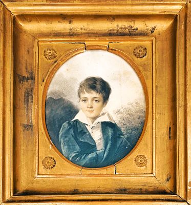 [Частное московское собрание] Лангер Николай Васильевич (1781-1824) - Портрет мальчика. Начало XIX в. 