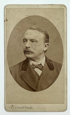 Fratelli Vianelli, Венеция - Мужчина с усами. Конец XIX в. 10.4 х 6.1 см