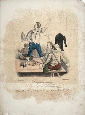 Зенефельдер (Senefelder), Иоганн Алоиз (1771-1834) - Драматическое вдохновение. 1820-е гг. Бумага 