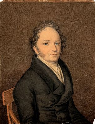 Эстеррейх Отто (Ермолай Иванович) (1790 – после 1834) - Портрет неизвестного. 1820-е гг. Бумага 