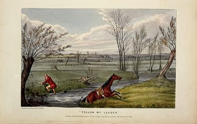 (М) Генри Томас Олкен (Henry Thomas Alken) (1785-1851) - "Делай как я". 1842 г. Бумага, гравюра 