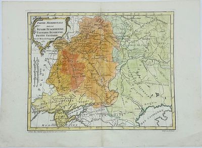 (П) Карта европейской части России, Русской Тартарии, Малой Тартарии. Голландия, 1762 г. По 