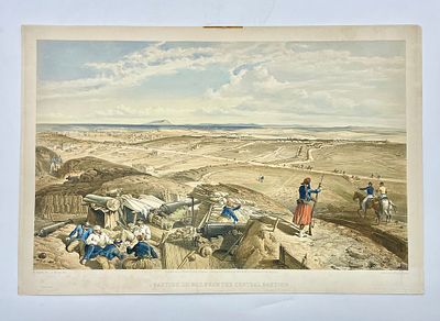 (П) Уильям Симпсон (William Simpson) (1823-1899) - литограф - Кювет бастиона Дю Мат. Севастополь. 