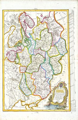 (П) Филипп Прето (1708-1787) - картограф; Жан Эмануэль Жером Валле (1722-1762) - гравёр - Новая 