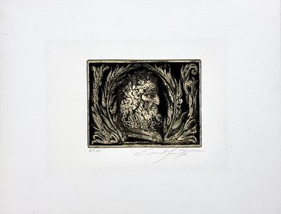 (П) Эрнст Фукс (нем. Ernst Fuchs; 1930 - 2015) - Artifex (Авторская копия III / V). 1971 г. . Бумага 