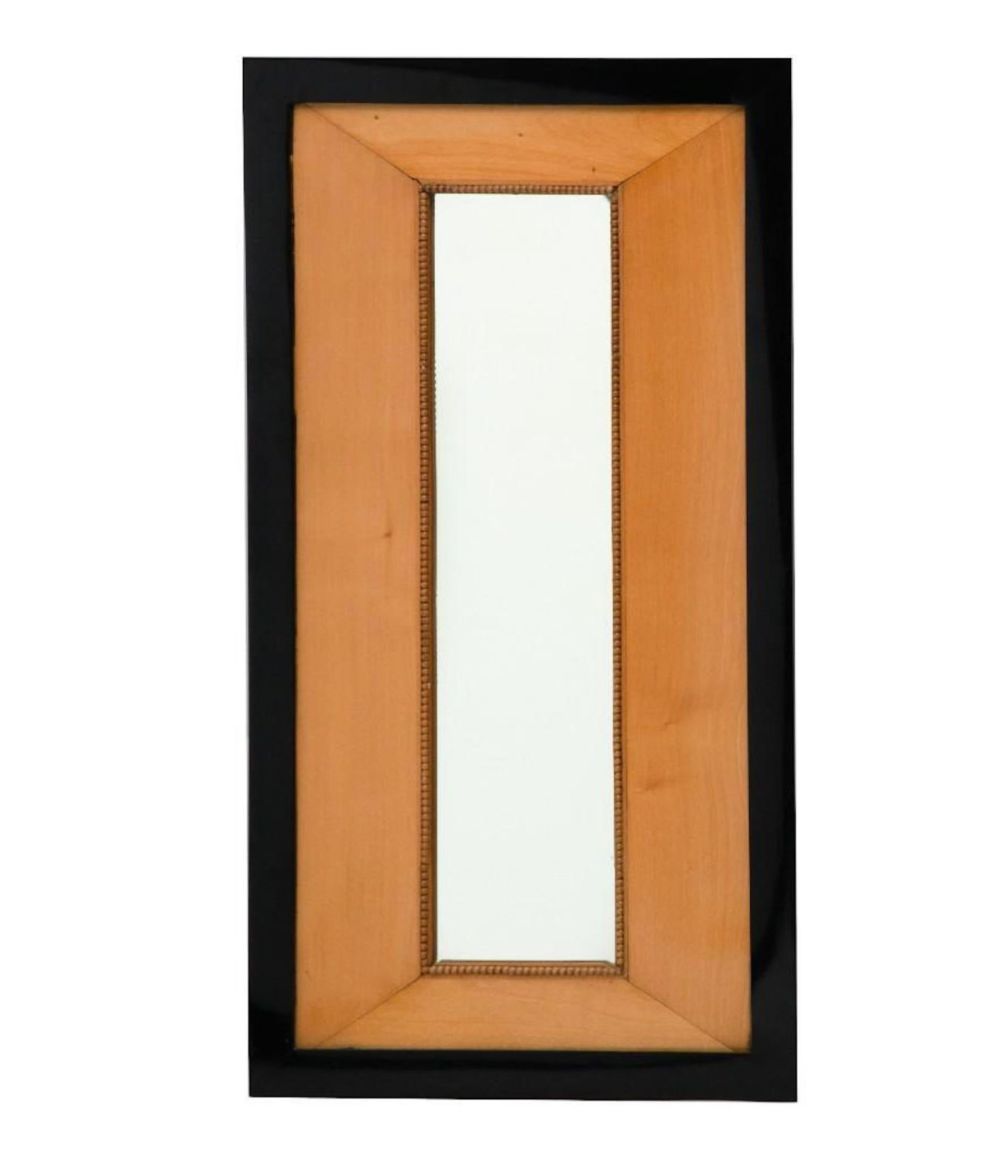 Lot 300: Josef Hoffmann (Attrib) Beech and Laquered Mirror