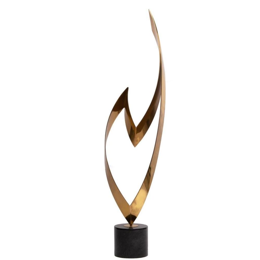 Lot 305: Curtis Jere Large Brass Sculpture