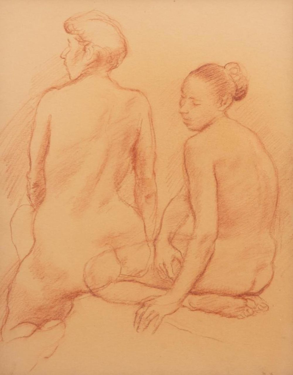 Lot 316: John Fenton Signed Drawing on Paper