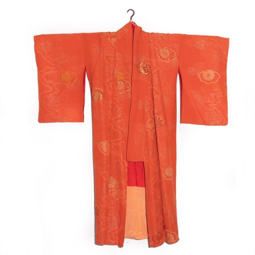 Lot 515: japanese 1940s vintage handwoven omeshi silk damask