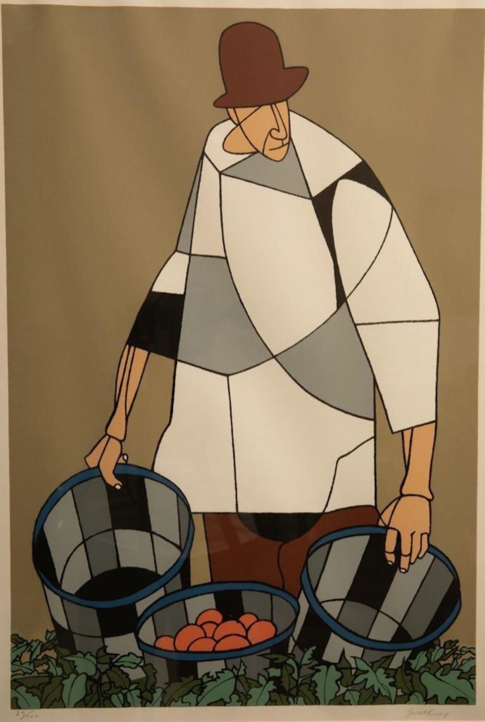 Lot 556: Robert Gwathmey Color Screen Print orig signed