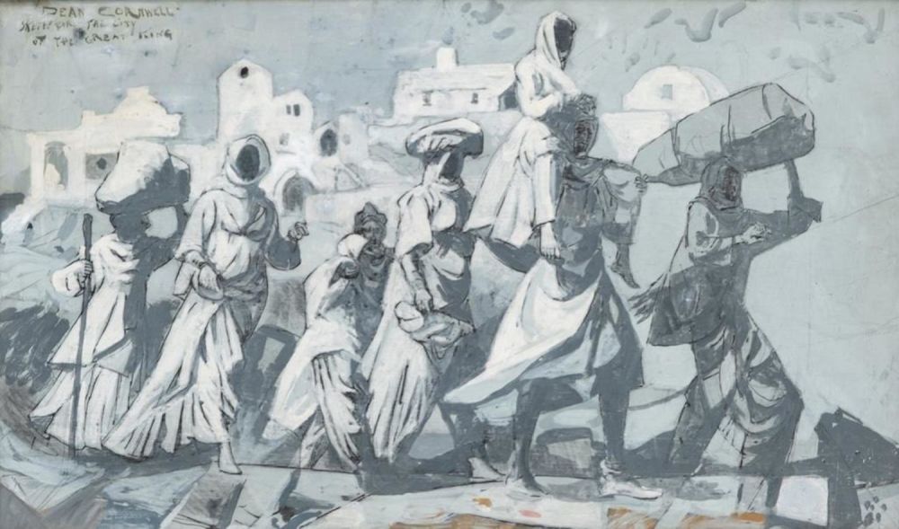 Lot 567: Dean Cornwell Signed Original Gouache Watercolor