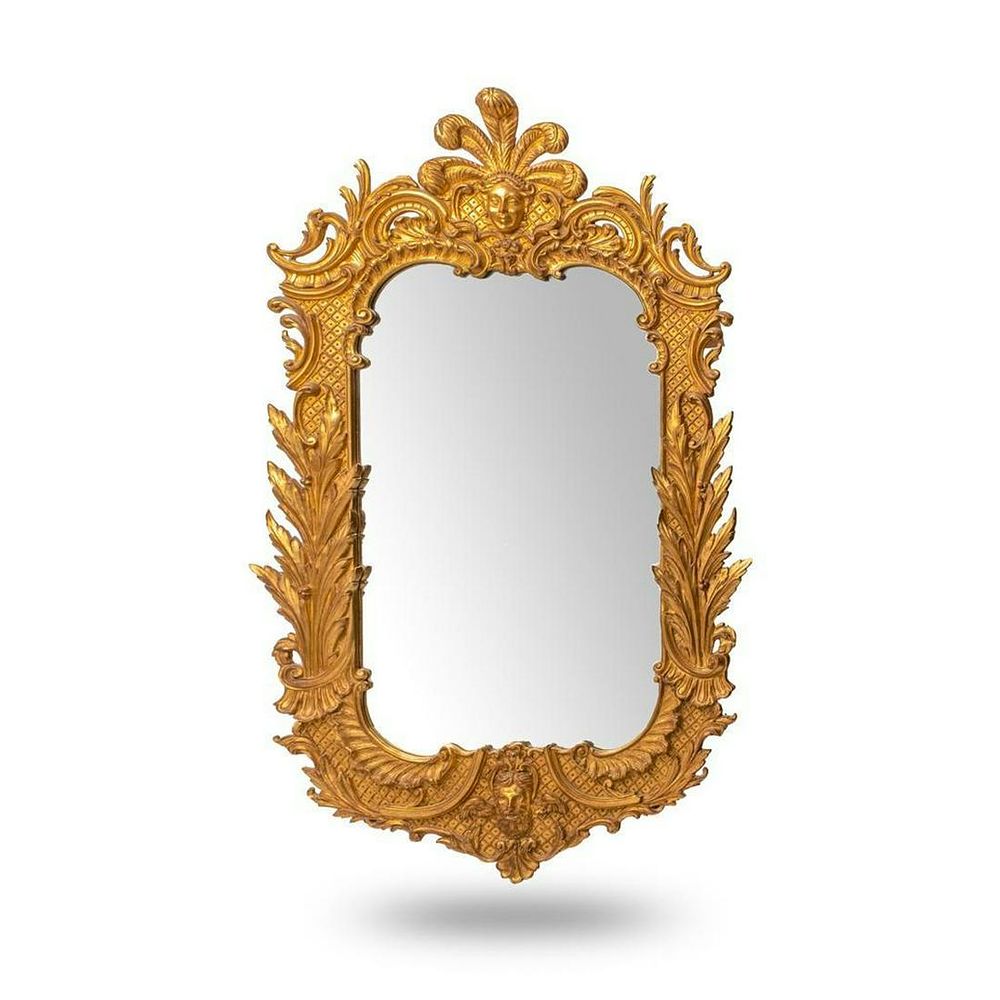 Lot 176: French vintage Vintage Carved Giltwood Mirror
