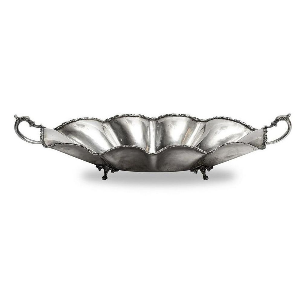 Lot 201: Sterling Silver footed Signed centerpiece