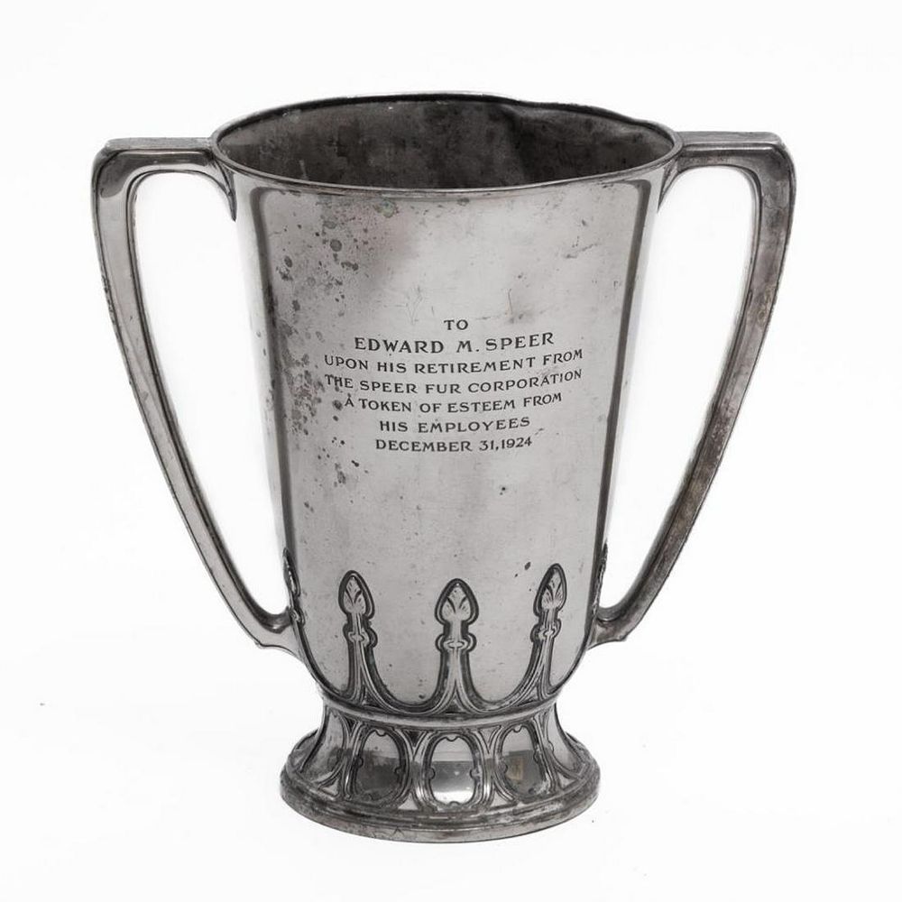 Lot 206: Tiffany & Co Signed Sterling Silver Chalice 1924