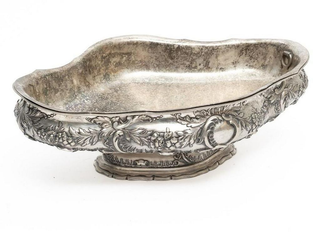 Lot 207: Large 16inch Josef Carl Klinkosch  Silver Jardiniere or