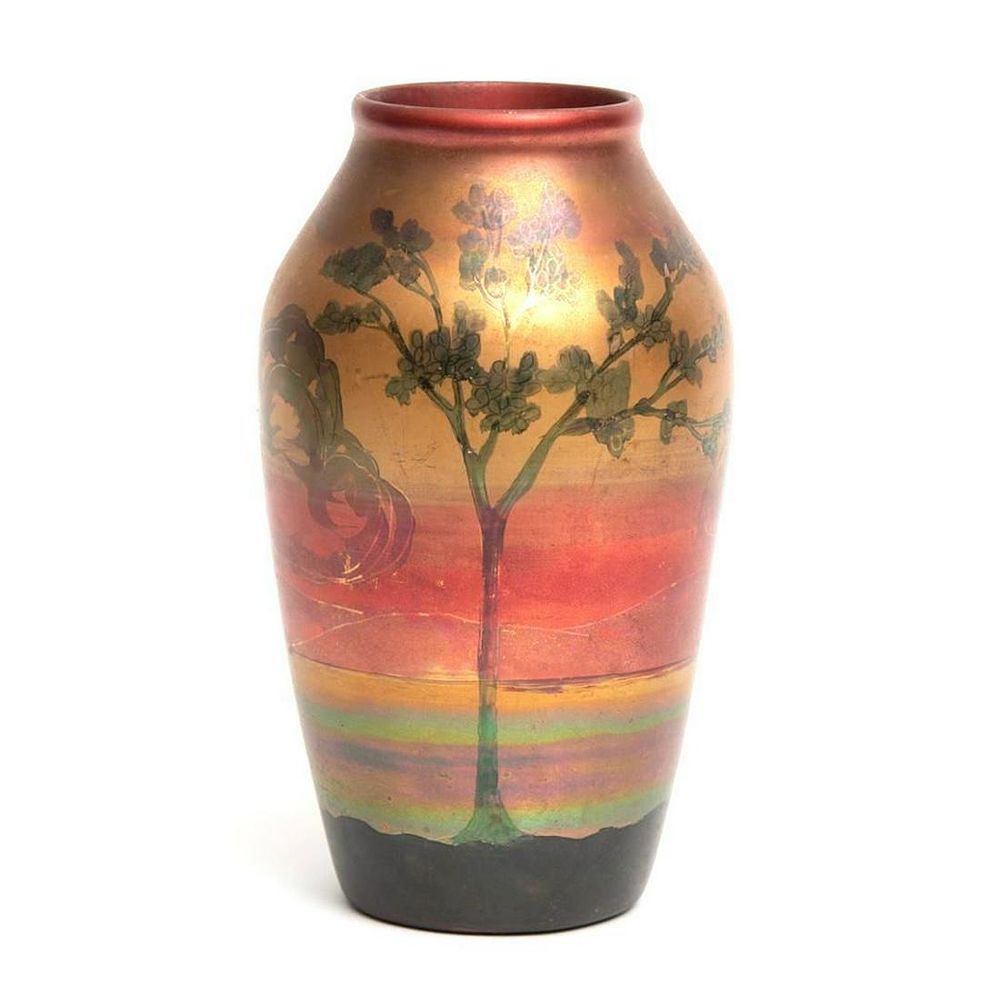 Lot 223: Weller Lasa art Pottery Luster Glazed vase