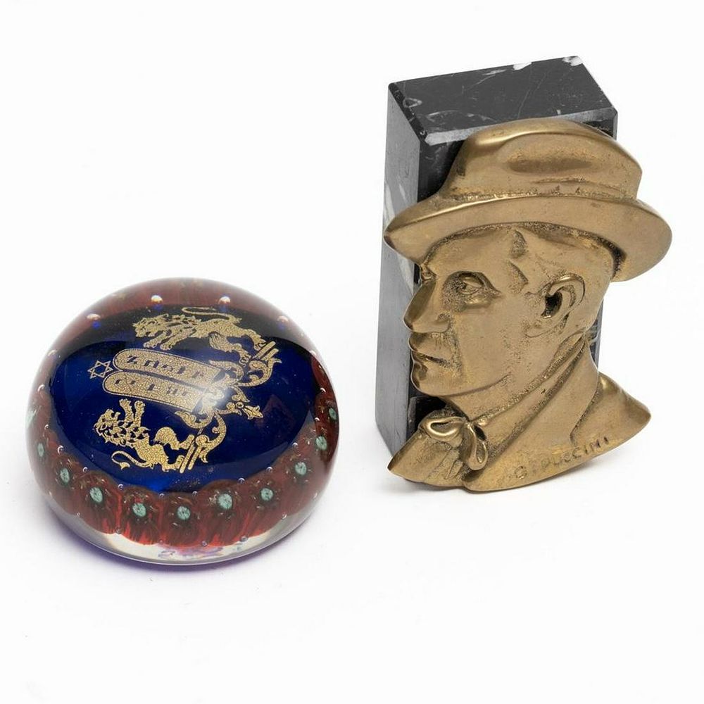 Lot 267: Lot of two paperweights.