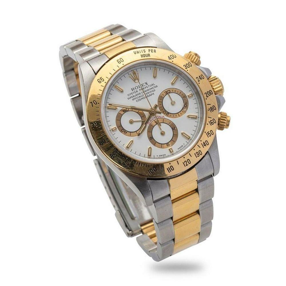 Lot 379: Rolex Two-tone Cosmograph Daytona "Zenith" Wristwatch