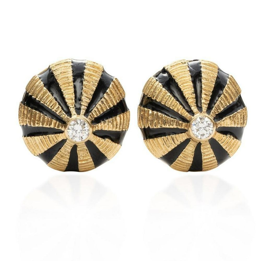 Lot 431: Tiffany & Co. Schlumberger Gold and Enamel Taj