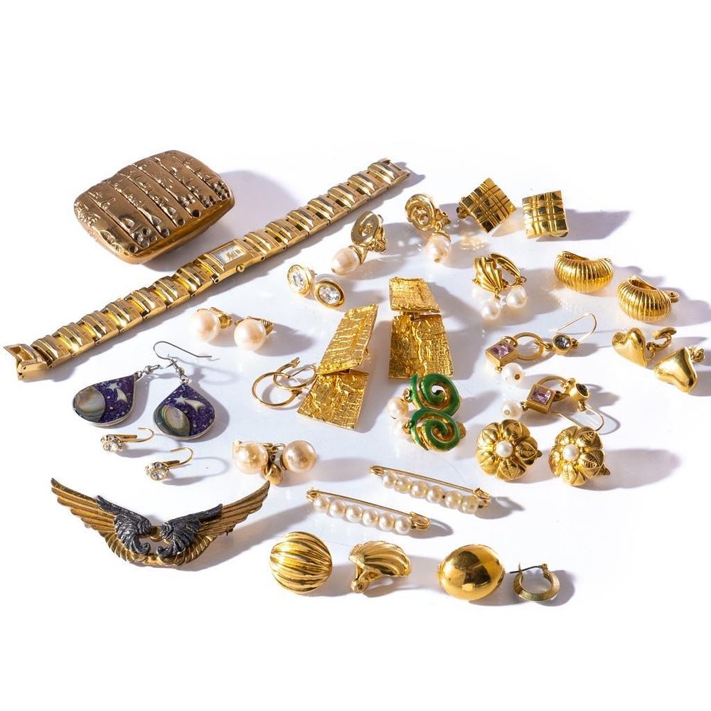 Lot 193: Lot of Costume Jewelry, including Givenchy