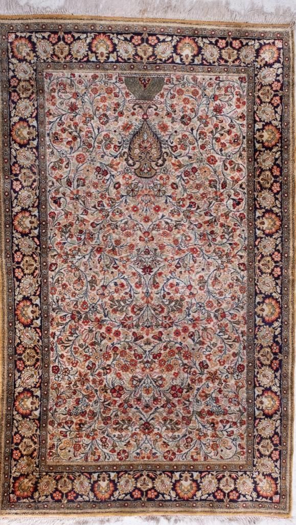 Lot 244: Silk Handmade Prayer Rug
