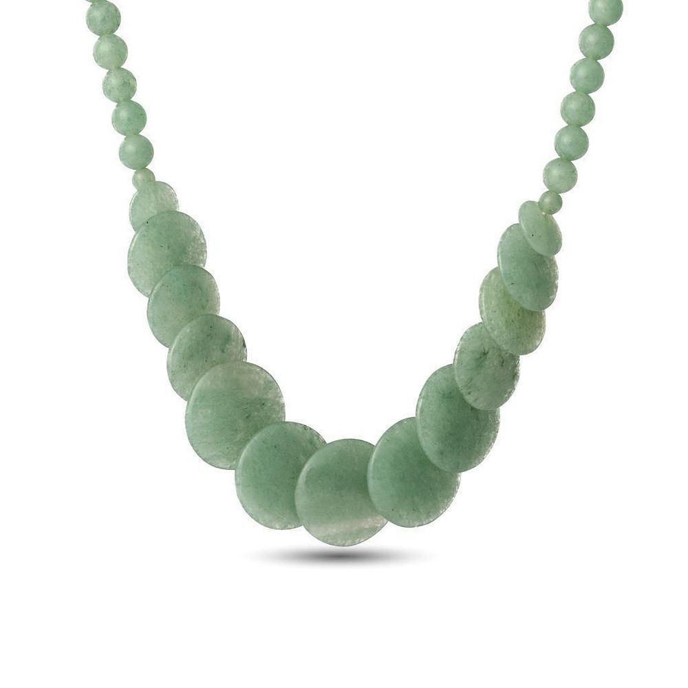 Lot 387: Aventurine Quartz Graduated Necklace