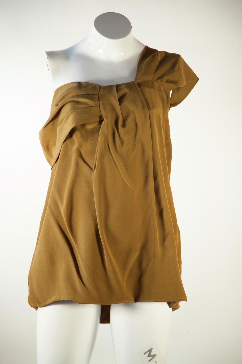 Lot 252: Fendi Silk One Shoulder Tunic