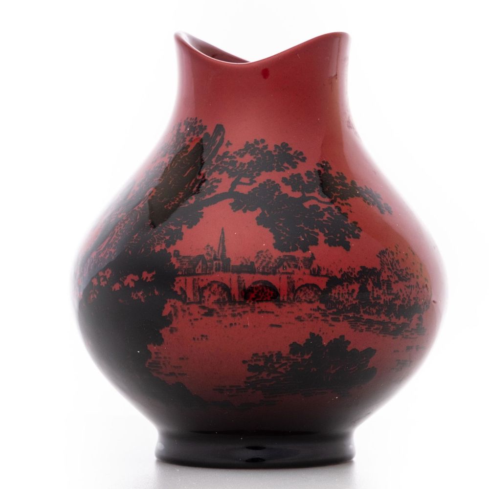 Lot 413: Royal Doulton Flambe Veined 1614 Vase