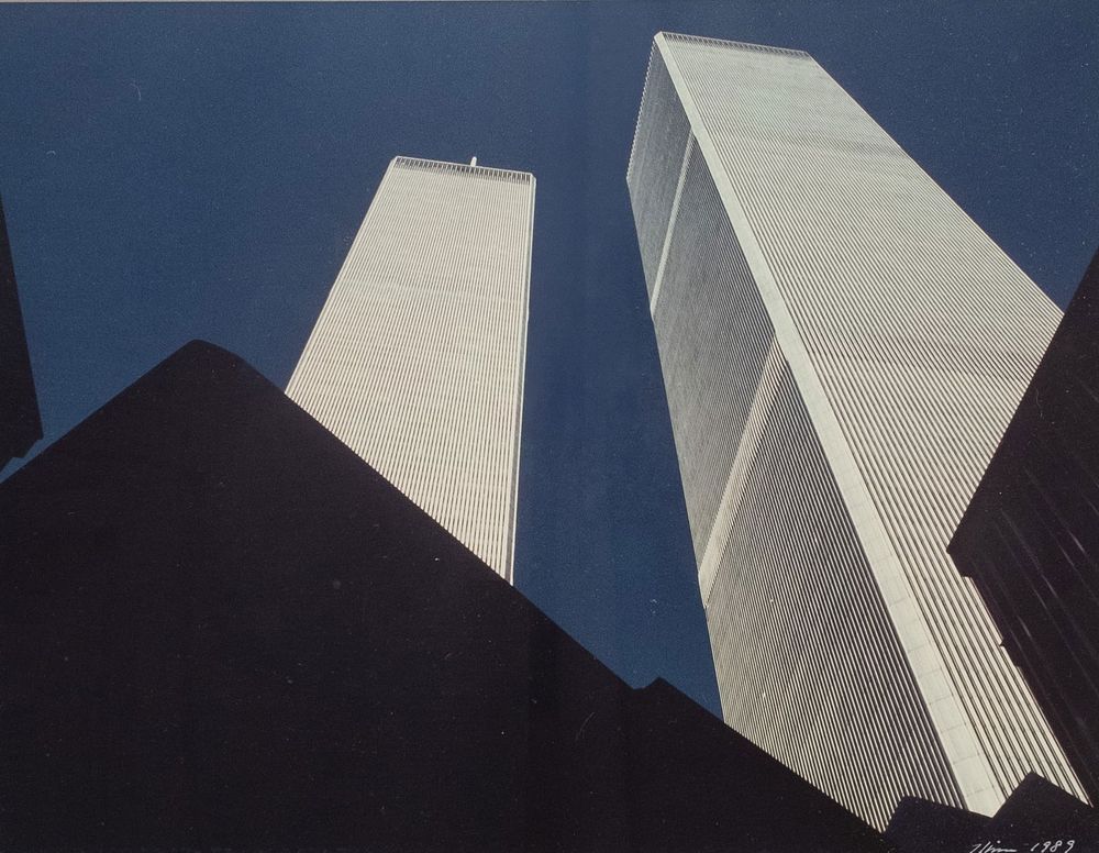 Lot 158: Twin Towers Signed and Dated Photograph, 1989