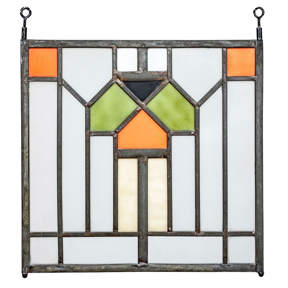 Lot 283: Frank Lloyd Wright Skylight Leaded Window