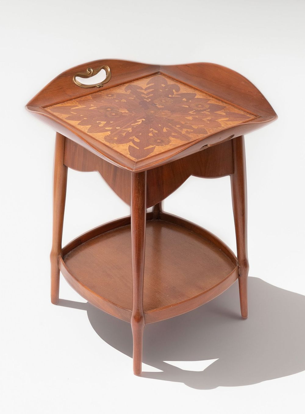 Lot 286: Exceptional Art Nouveau Majorelle or Galle Style inlaid Marquetry Table
