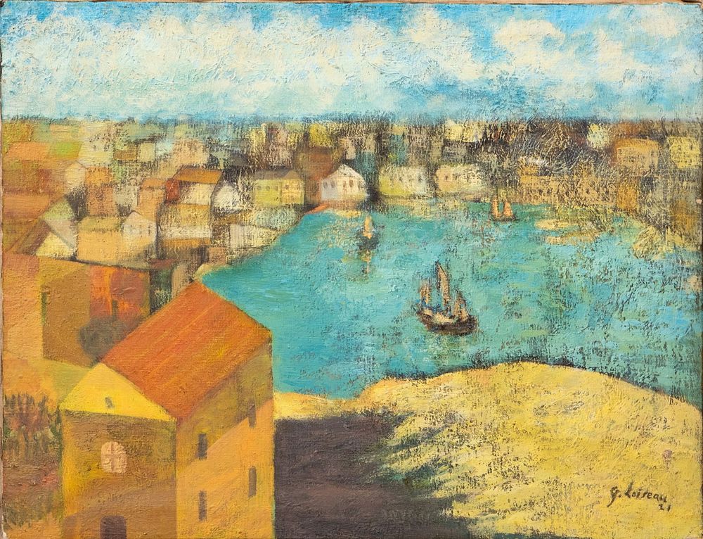 Lot 354: Signed Gustave Loiseau Oil Painting on Canvas, 1921