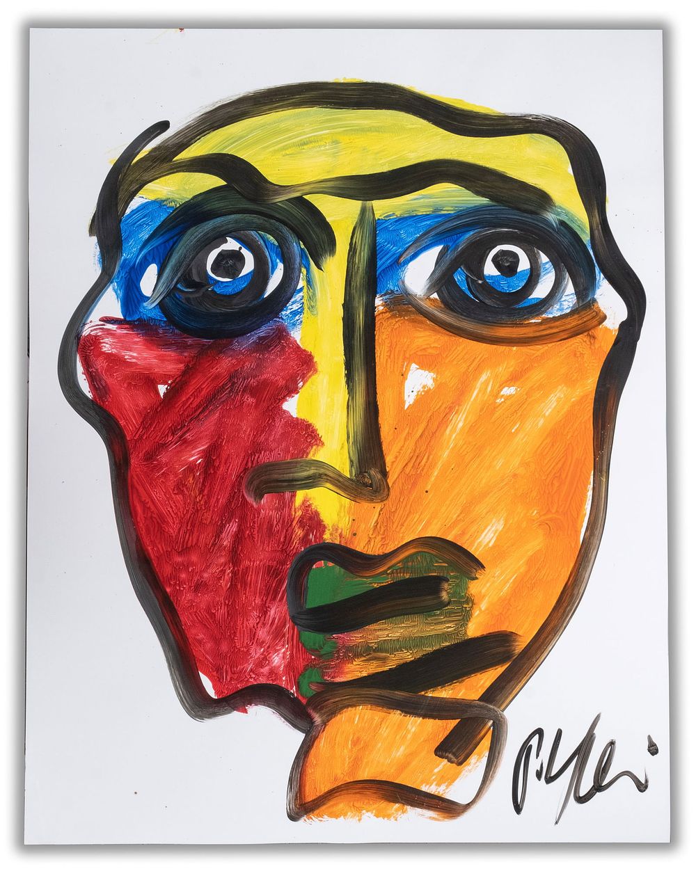 Lot 397: Signed Peter Keil Painting 22"W x 28"H