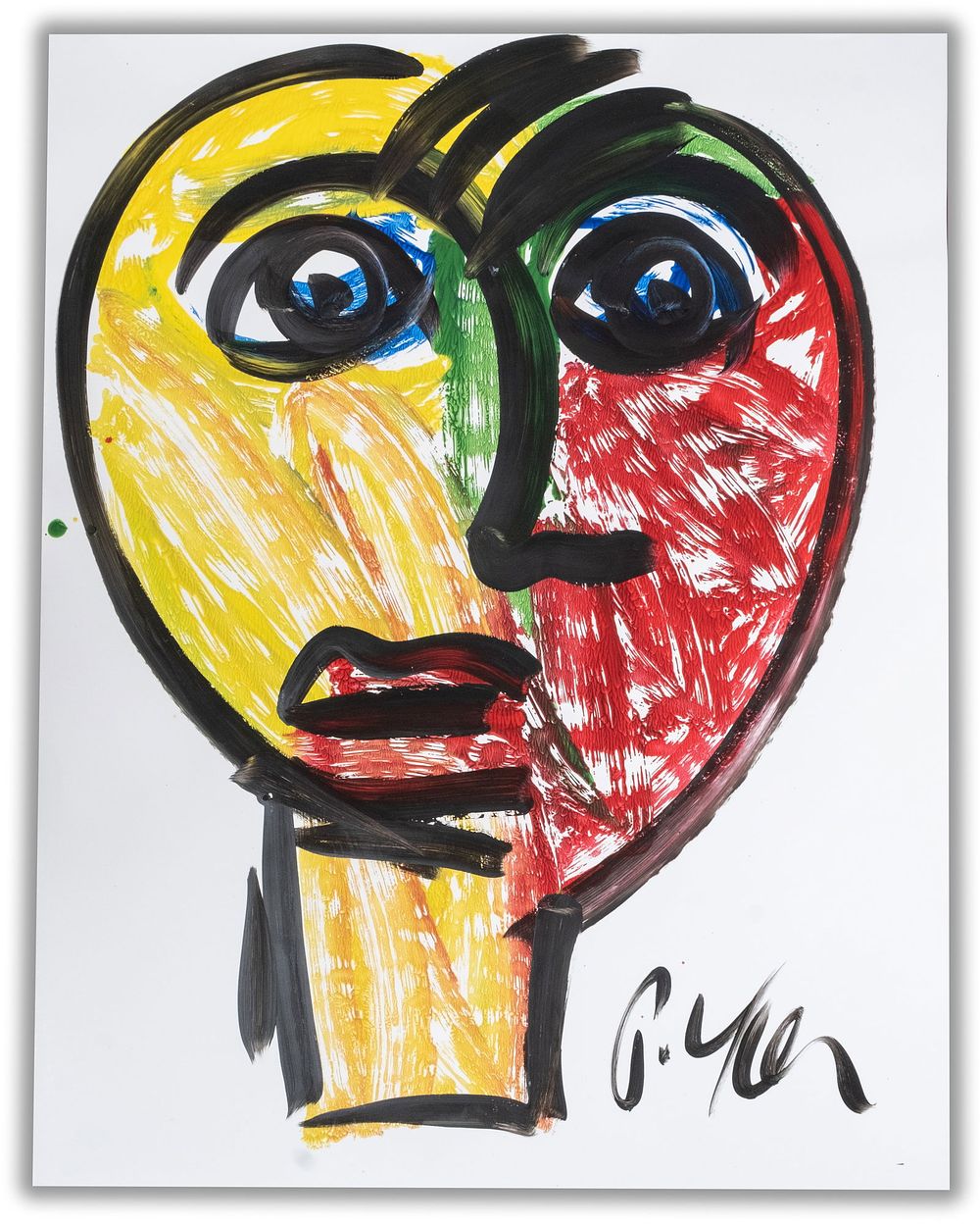 Lot 398: Signed Peter Keil Painting 22"W x 28"H