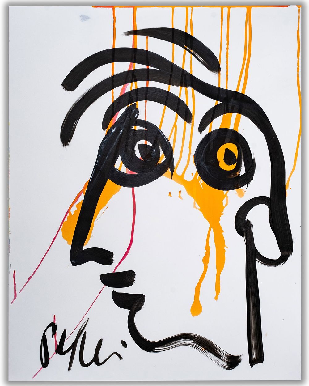 Lot 465: Signed Peter Keil Painting 22"W x 28"H