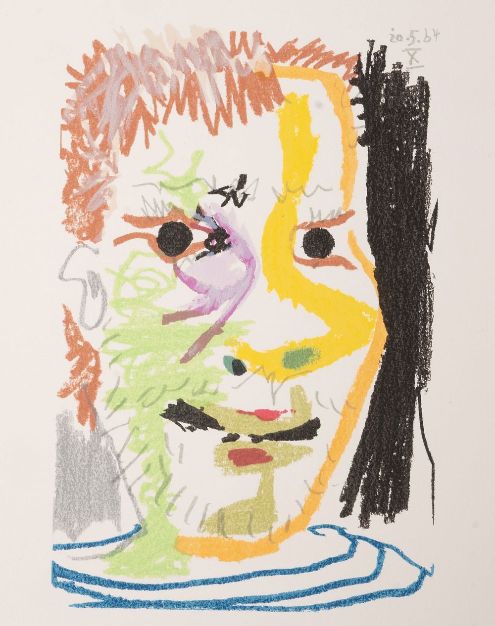 Lot 500: After Picasso Color Lithograph 20.5.64 X 12 7/8" x 9 3/4"