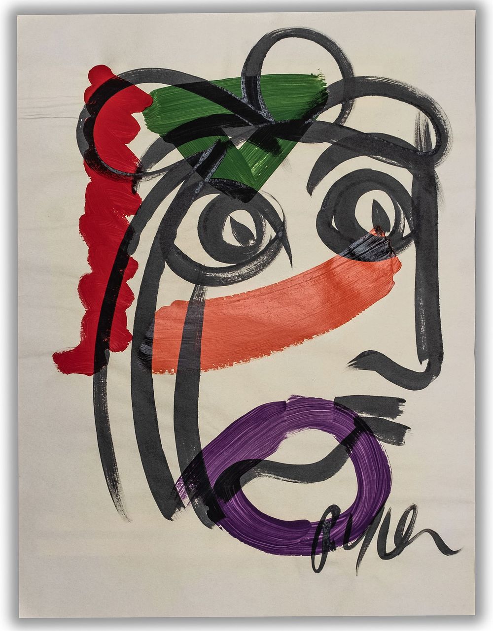Lot 564: Signed Peter Keil Painting 24"H x 18"W