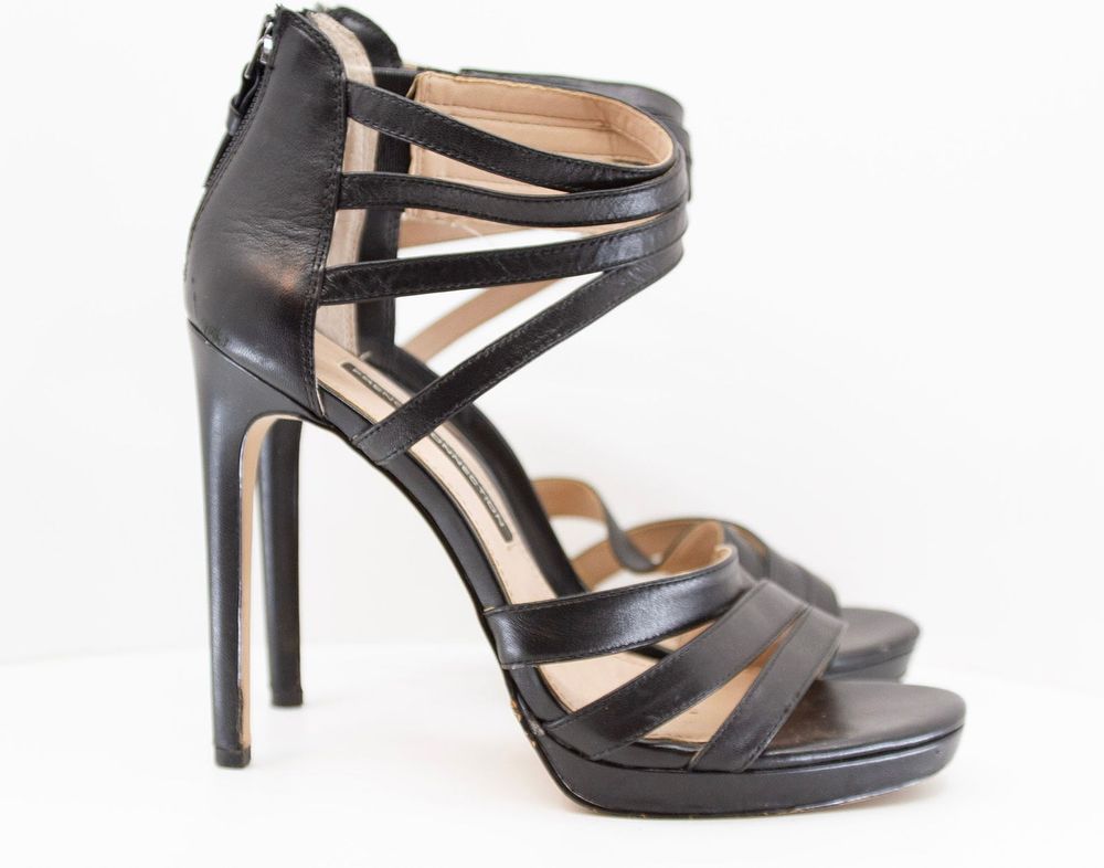 Lot 587: French Connection Contemporary Fashion Leather Heels Size US 8.5 / EU 39