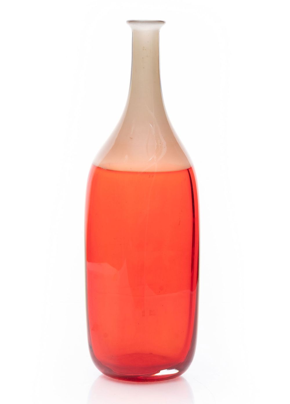 Lot 181: Signed Alfredo Barbini Murano Bottle Vase