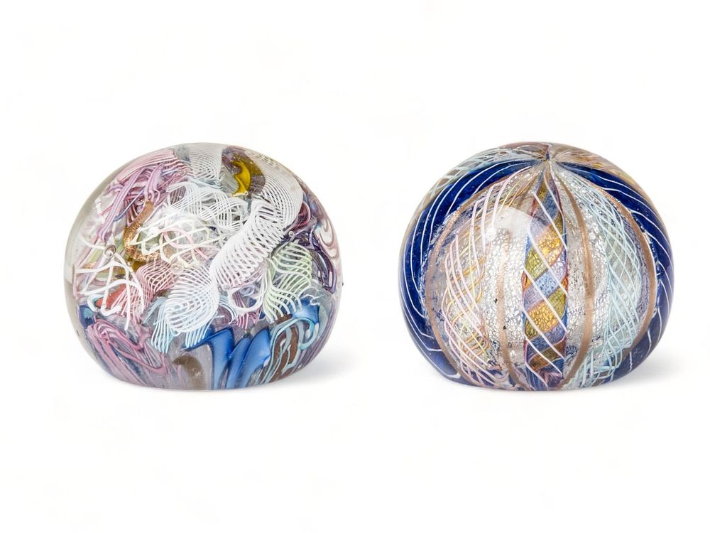 Lot 184: A Pair of Handblown Paperweights
