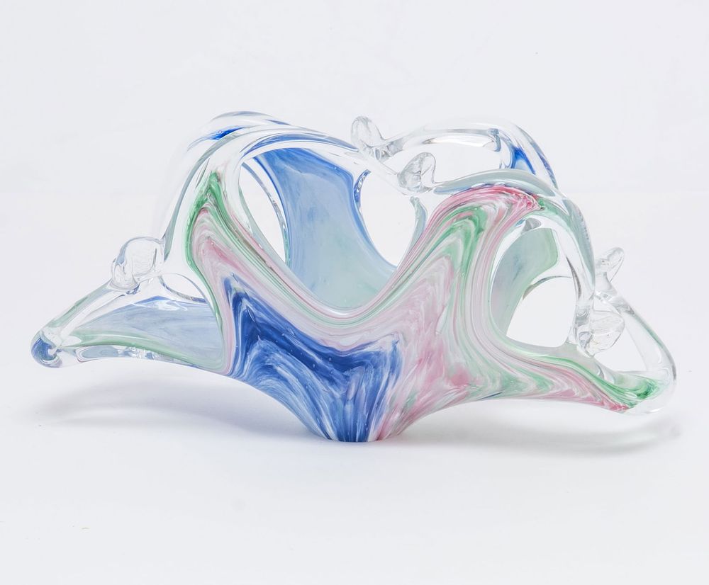 Lot 187: Napkin/ Letter Holder Art Murano Glass