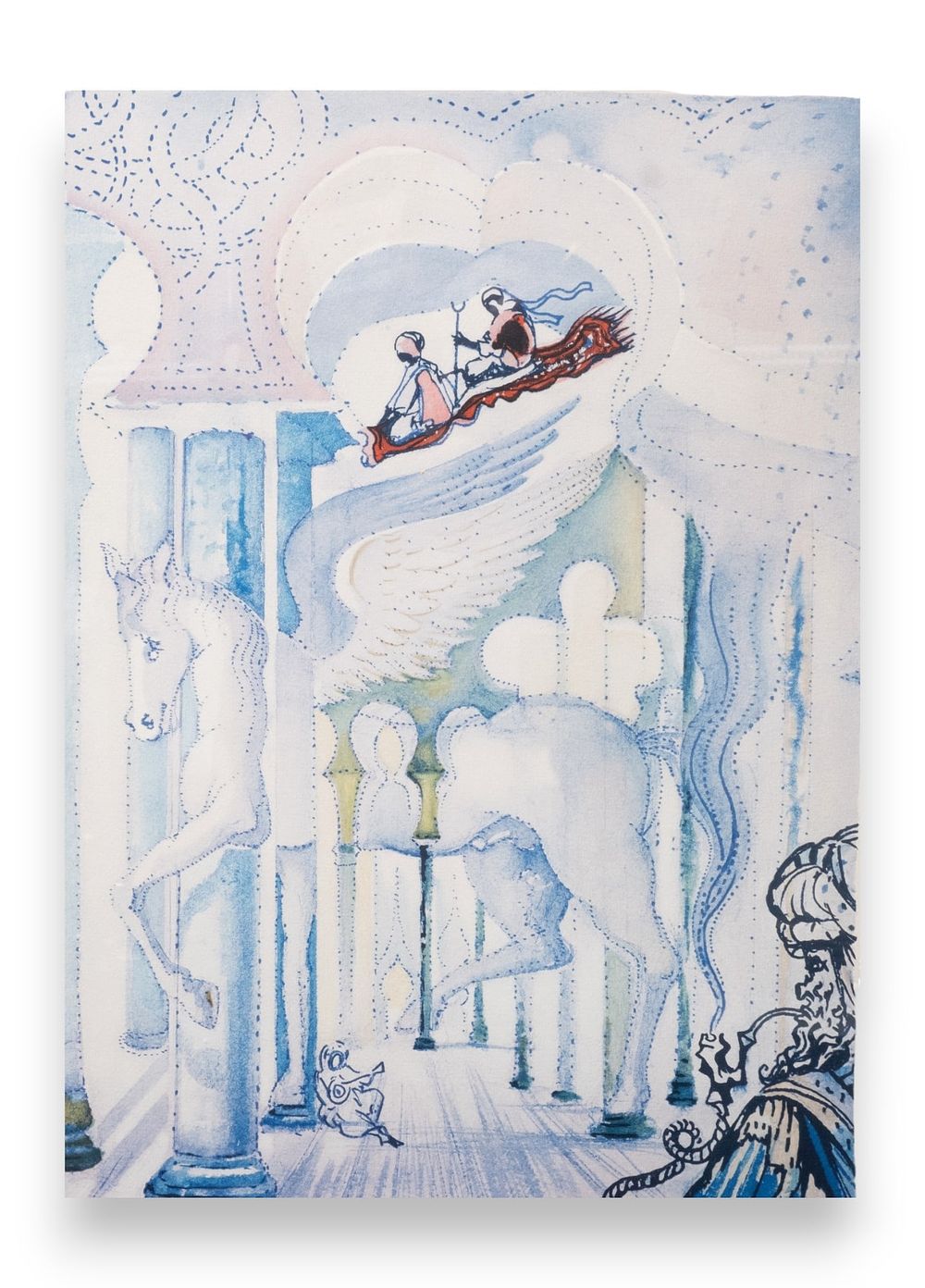 Lot 227: Salvador Dali "1001 Arabian nights" Pencil Signed Surrealist Limited Edition Lithograph
