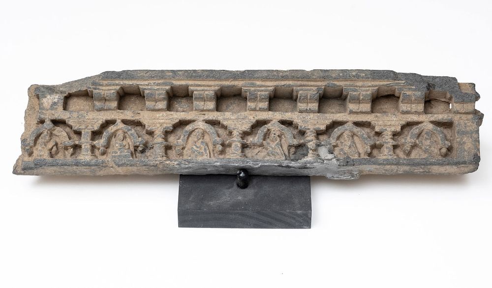 Lot 345: Gandhara Schist Friese With Buddhist Ascetics, Ca. 200-300 AD