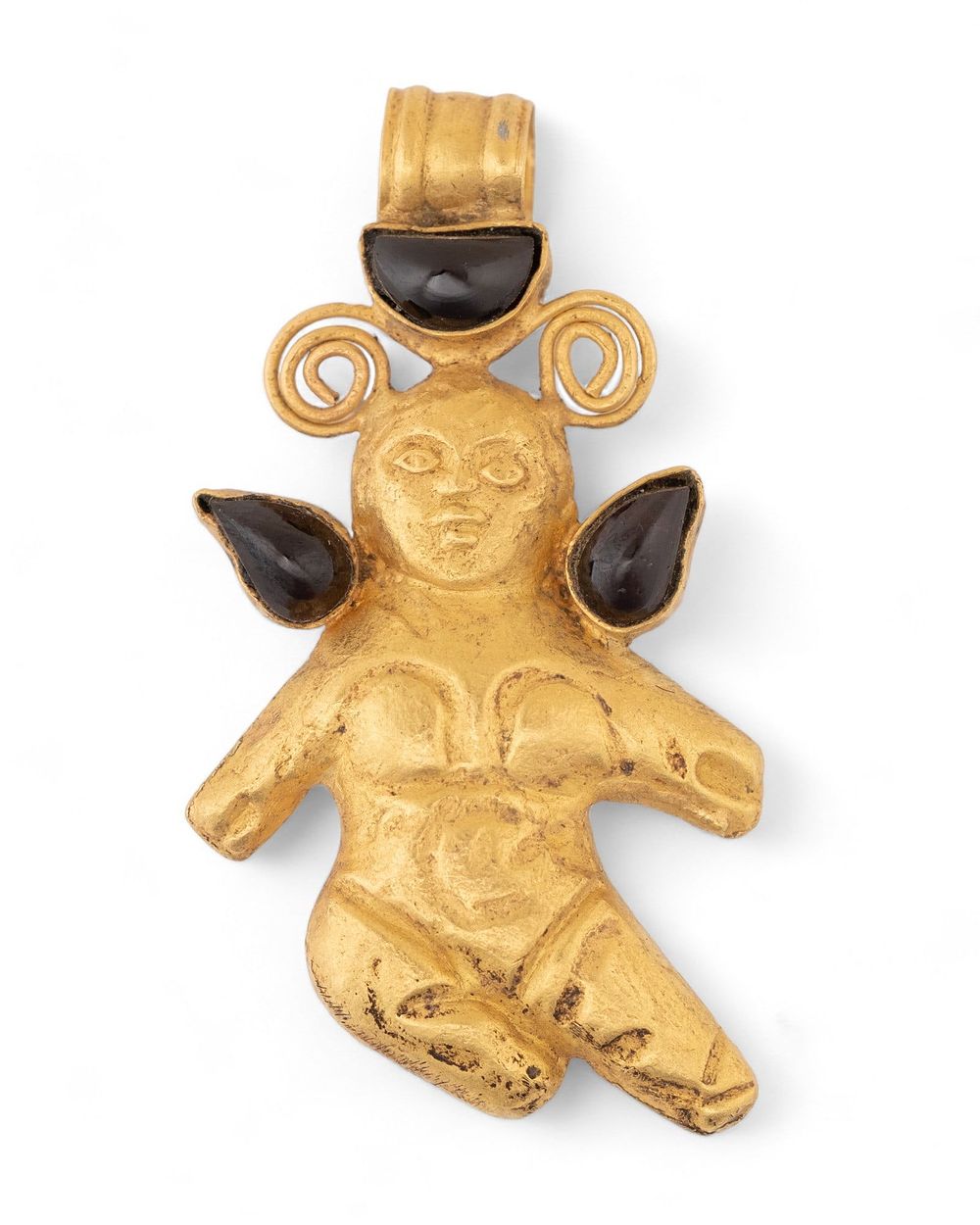 Lot 348: Sarmatian or Ancient Roman Gold Cherub Pendant
