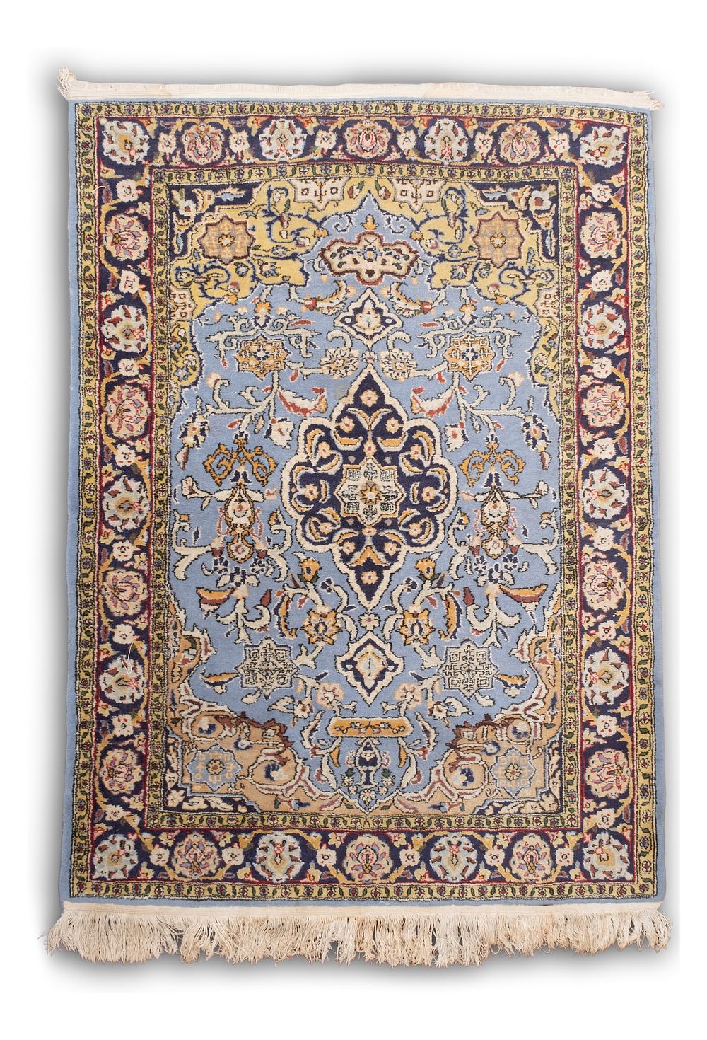 Lot 451: Hand Knotted Fine Wool Oriental Prayer Rug Mid 20th Century
