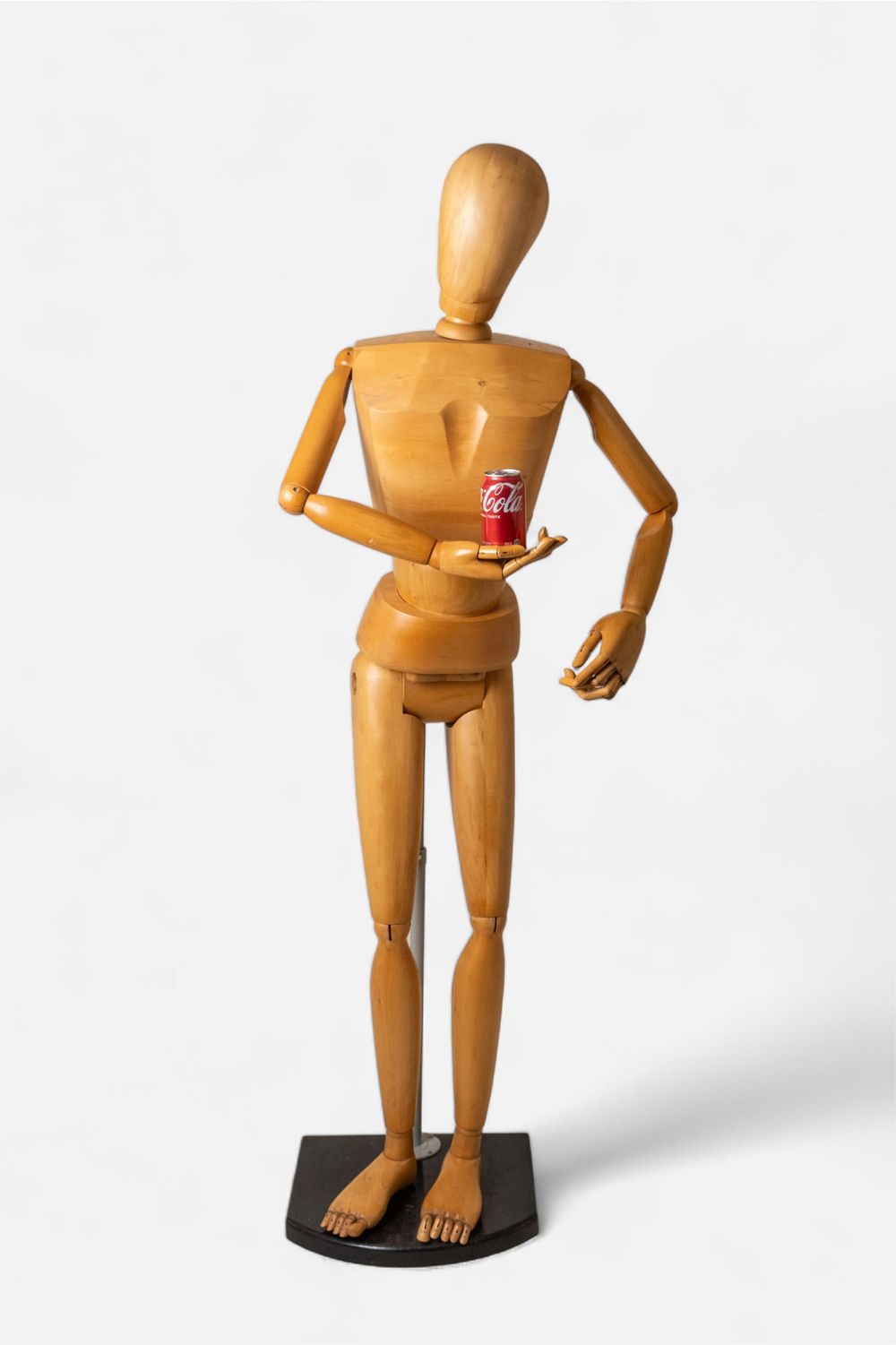 Lot 288: Rare Life Size Vintage French Fully Articulated Wooden Mannequin