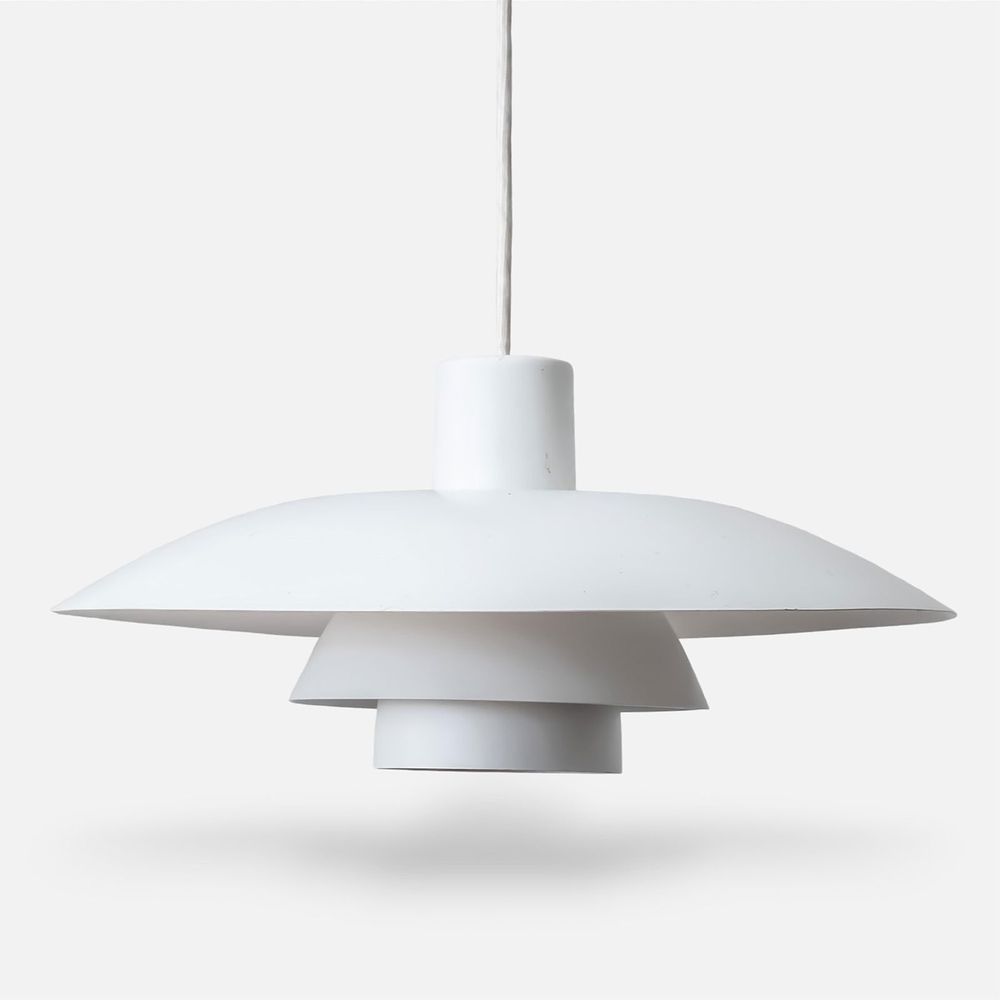 Lot 75: Vintage Poul Henningsen for Louis Poulson Hanging MCM Pendant Ceiling Lamp